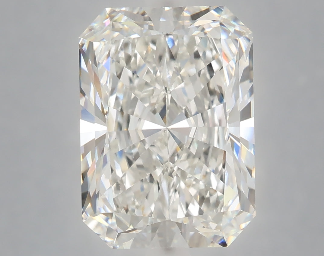 5.09 Carat Radiant Shaped, Excellent Cut, F Color, VVS2 Clarity, IGI Certified Lab Grown Diamond