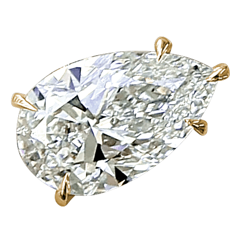 The Ellie Set With A 2 Carat Pear Lab Diamond