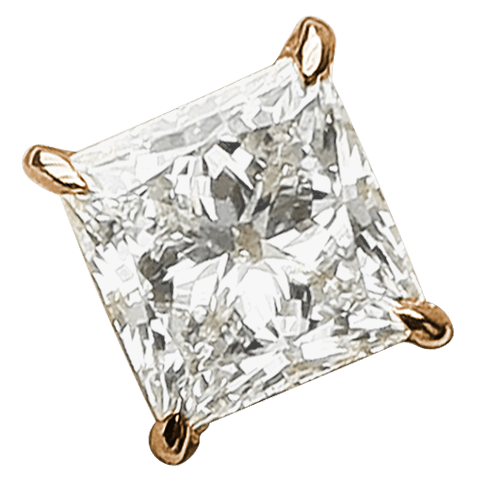 The Alison Set With A 2 Carat Princess Lab Diamond