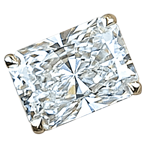 The Alison Set With A 2 Carat Radiant Lab Diamond