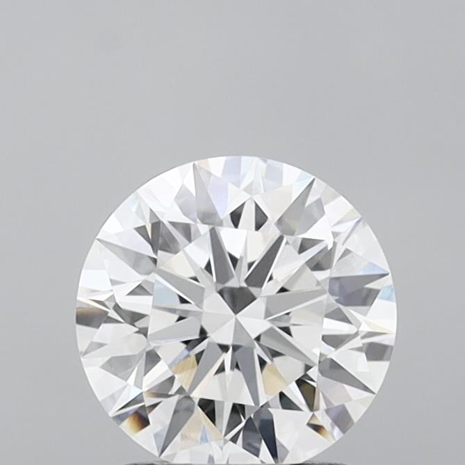 1.54 Carat Round Shaped, Ideal Cut, D Color, VVS2 Clarity, IGI Certified Lab Grown Diamond
