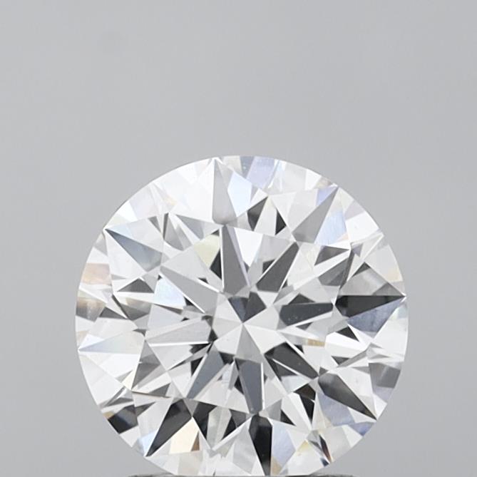 1.59 Carat Round Shaped, Ideal Cut, D Color, VVS2 Clarity, IGI Certified Lab Grown Diamond