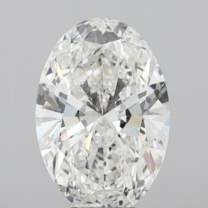 5.06 Carat Oval Shaped, Ideal Cut, F Color, VVS2 Clarity, IGI Certified Lab Grown Diamond