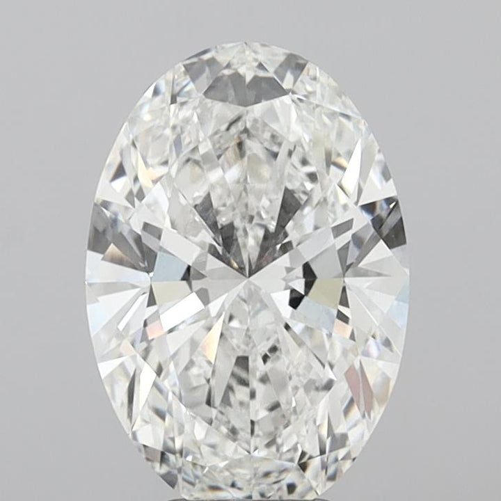 5.06 Carat Oval Shaped, Ideal Cut, F Color, VVS2 Clarity, IGI Certified Lab Grown Diamond