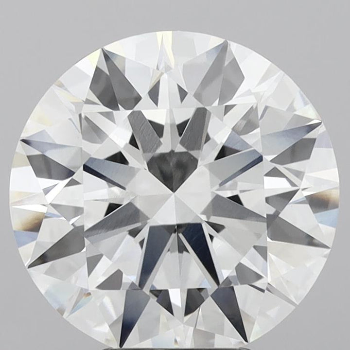5.29 Carat Round Shaped, Ideal Cut, E Color, VVS2 Clarity, IGI Certified Lab Grown Diamond