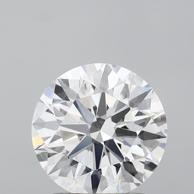 1.59 Carat Round Shaped, Ideal Cut, D Color, VVS2 Clarity, IGI Certified Lab Grown Diamond