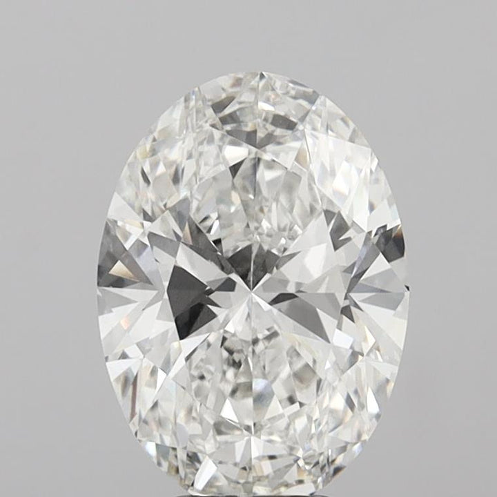 5.08 Carat Oval Shaped, Ideal Cut, G Color, VVS2 Clarity, IGI Certified Lab Grown Diamond