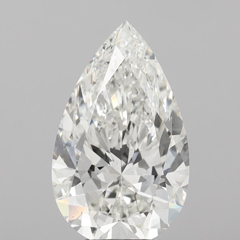 5.06 Carat Pear Shaped, Ideal Cut, F Color, VVS2 Clarity, IGI Certified Lab Grown Diamond