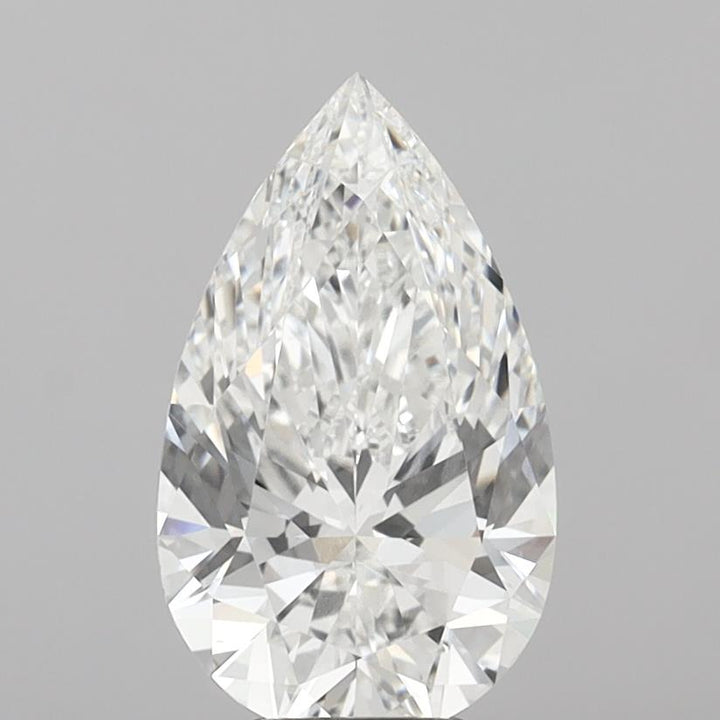 5.10 Carat Pear Shaped, Ideal Cut, E Color, VVS2 Clarity, IGI Certified Lab Grown Diamond