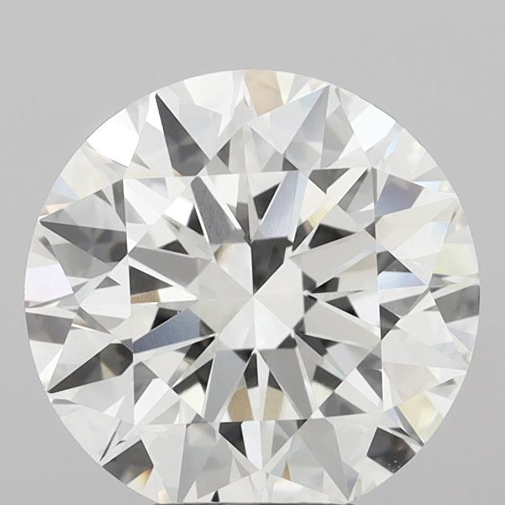 5.09 Carat Round Shaped, Ideal Cut, F Color, VVS2 Clarity, IGI Certified Lab Grown Diamond