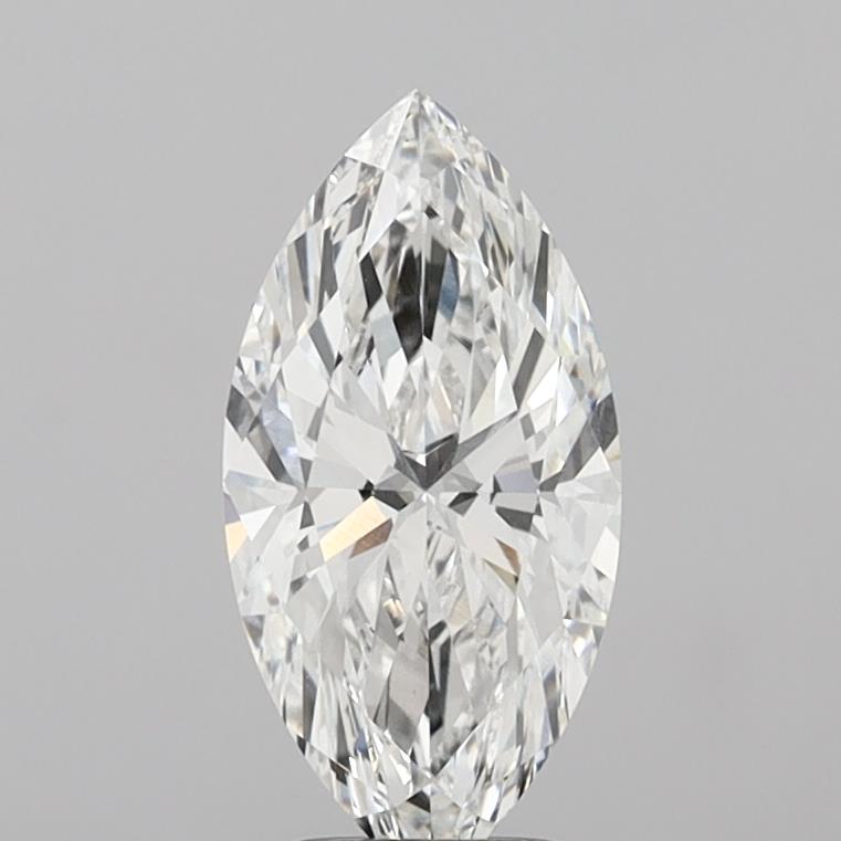 3.01 Carat Marquise Shaped, Ideal Cut, F Color, VVS2 Clarity, IGI Certified Lab Grown Diamond