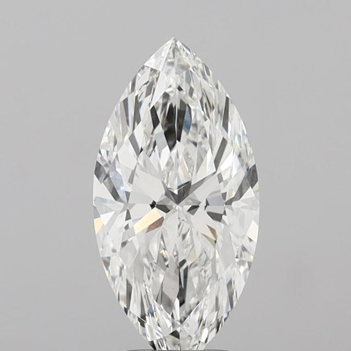 3.01 Carat Marquise Shaped, Ideal Cut, F Color, VVS2 Clarity, IGI Certified Lab Grown Diamond
