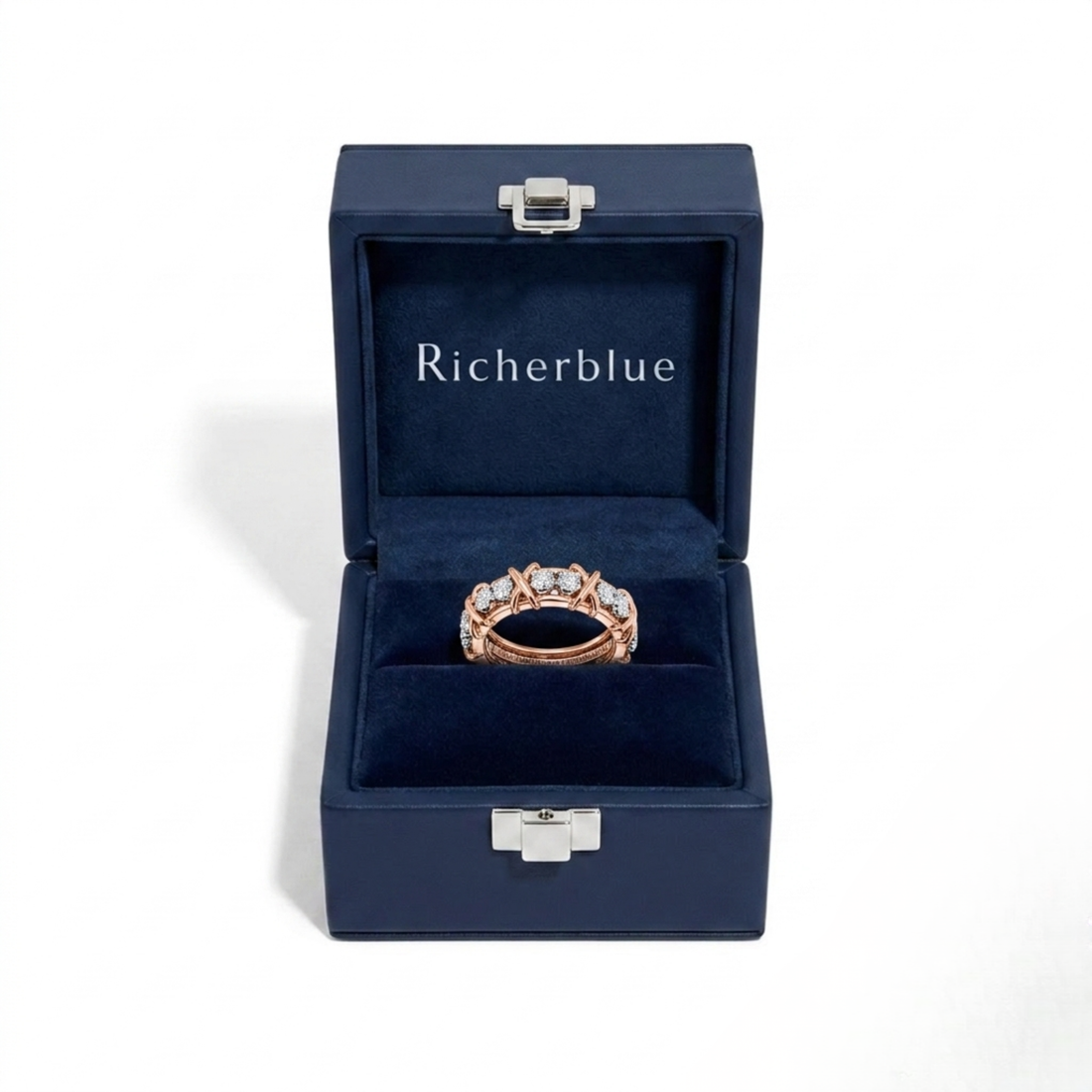 Sixteen Stone Classic Rose Band Ring