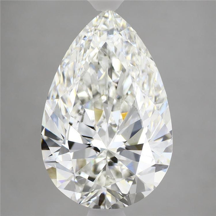 5.08 Carat Pear Shaped, Ideal Cut, F Color, VVS2 Clarity, IGI Certified Lab Grown Diamond