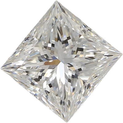 The Alison Set With A 2 Carat Princess Lab Diamond