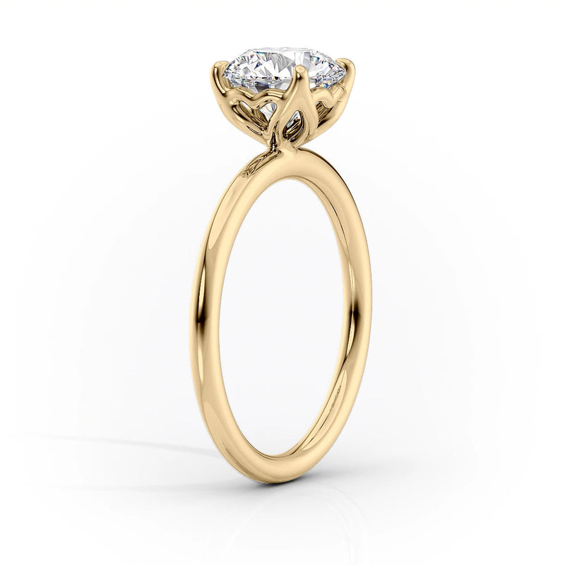 The Alison Set With A 2 Carat Oval Lab Diamond
