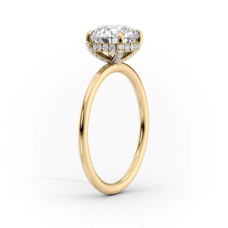 The Crown Kamellie Set With A 2 Carat Round Lab Diamond