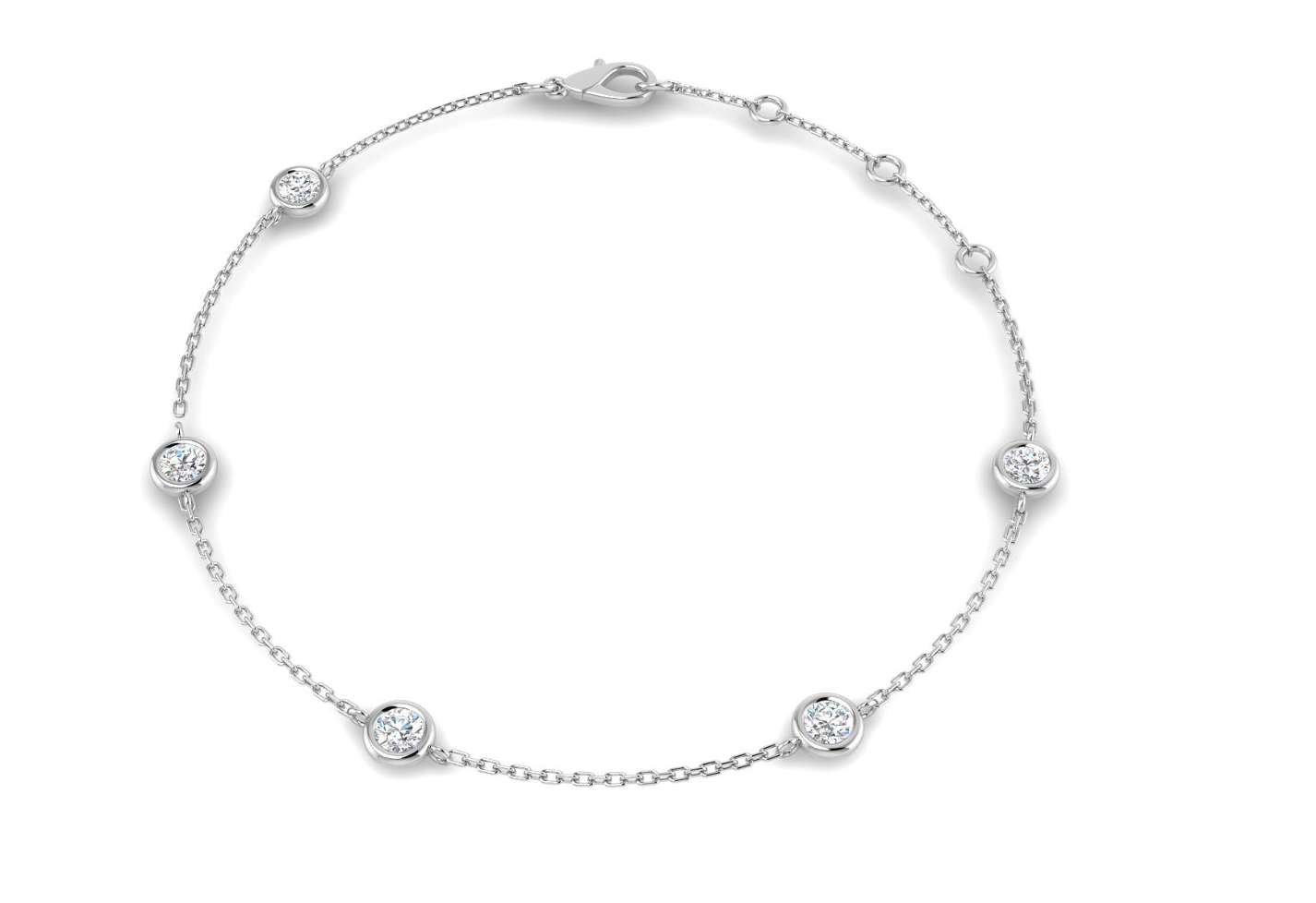 Round Luxury Diamond tennis bracelet
