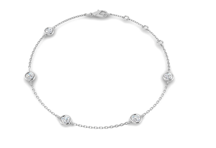 Round Luxury Diamond tennis bracelet
