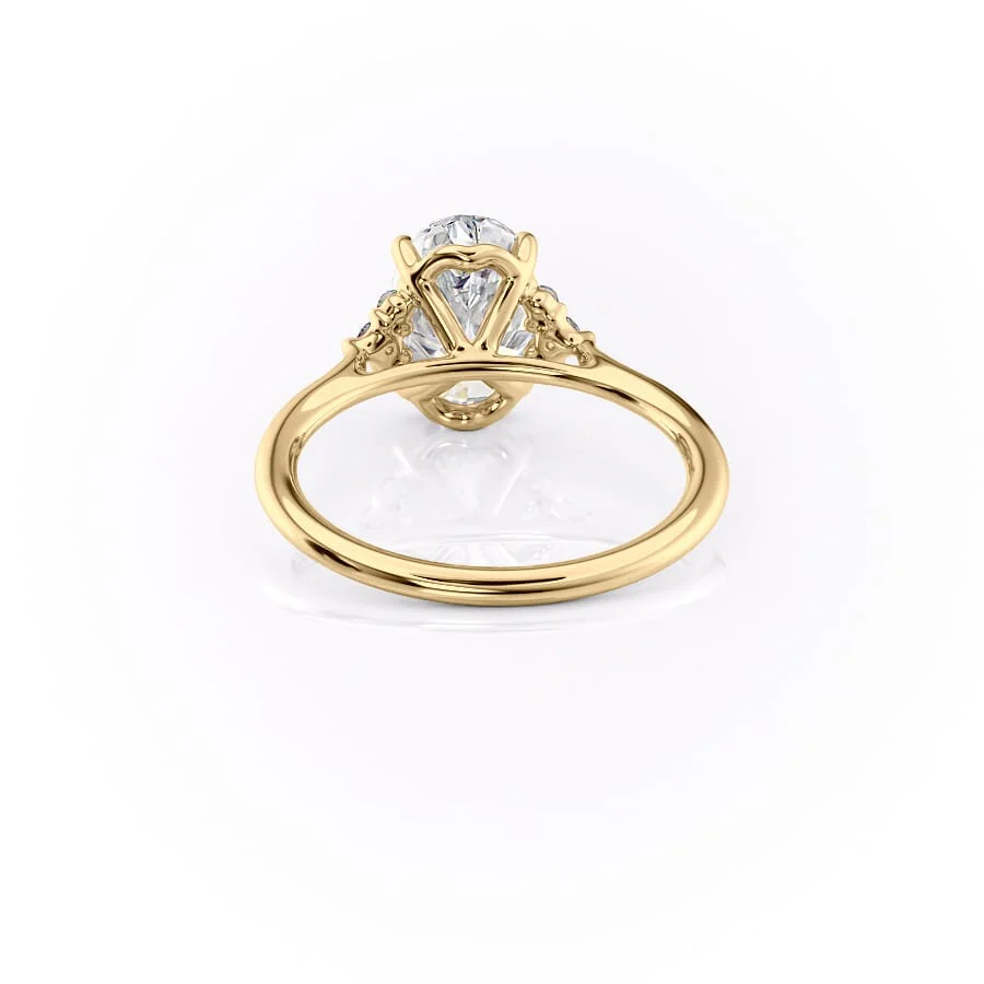 The Victoria Set With A 2 Carat Oval Lab Diamond