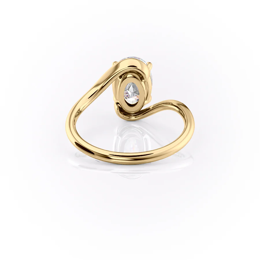 The Skyler Set With A 2 Carat Oval Lab Diamond