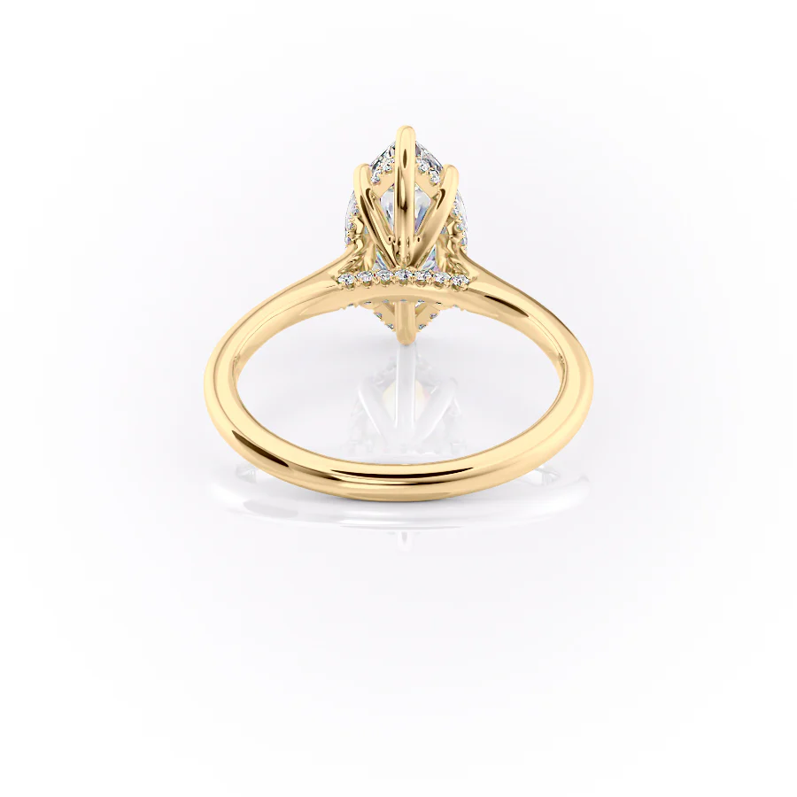 The Natalie Set With A 2 Carat Marquise Lab Diamond