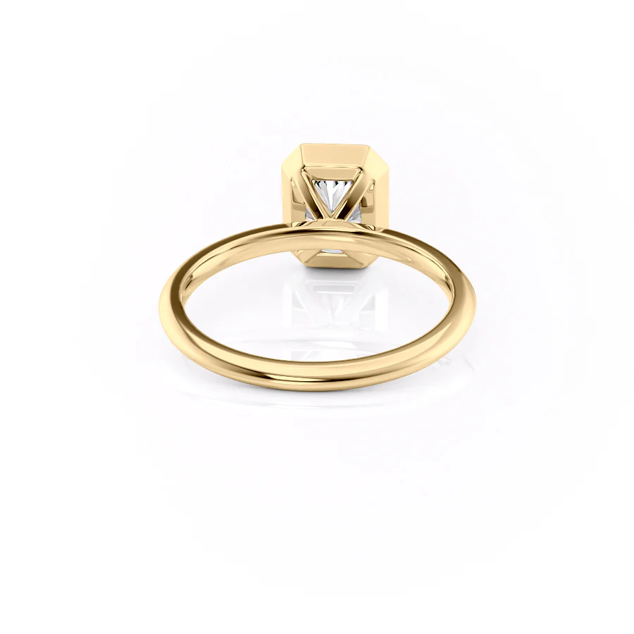 The Razor Bezel Kamellie Set With A 2 Carat Radiant Lab Diamond