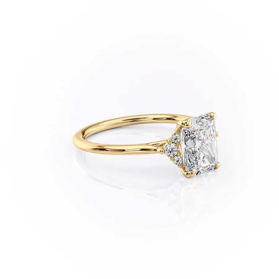 The Victoria Set With A 2 Carat Radiant Lab Diamond