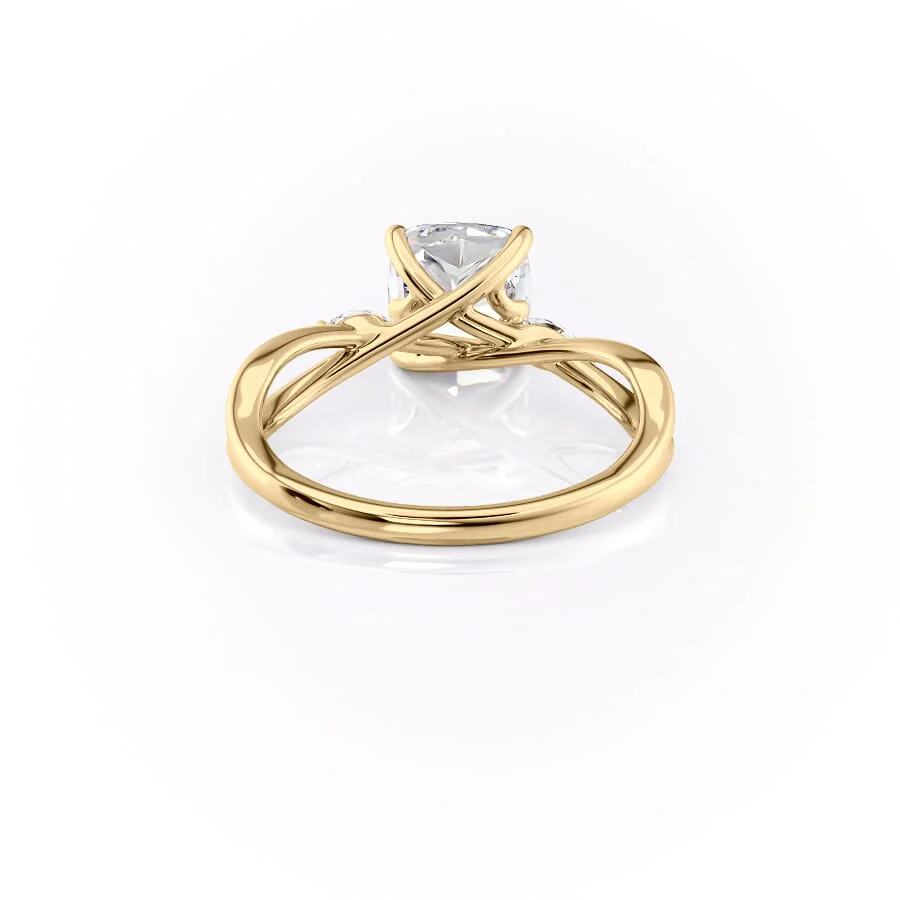 The Kelsey Set With A 2 Carat Cushion Lab Diamond