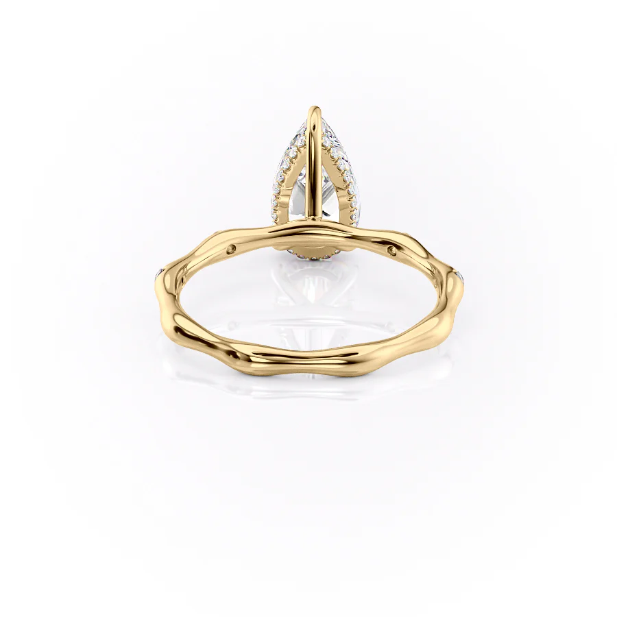 The Samantha Set With A 2 Carat Pear Lab Diamond
