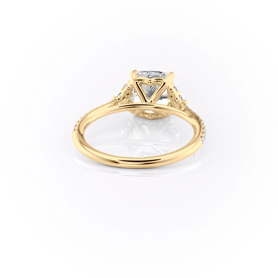 The Pave Victoria Set With A 2 Carat Cushion Lab Diamond