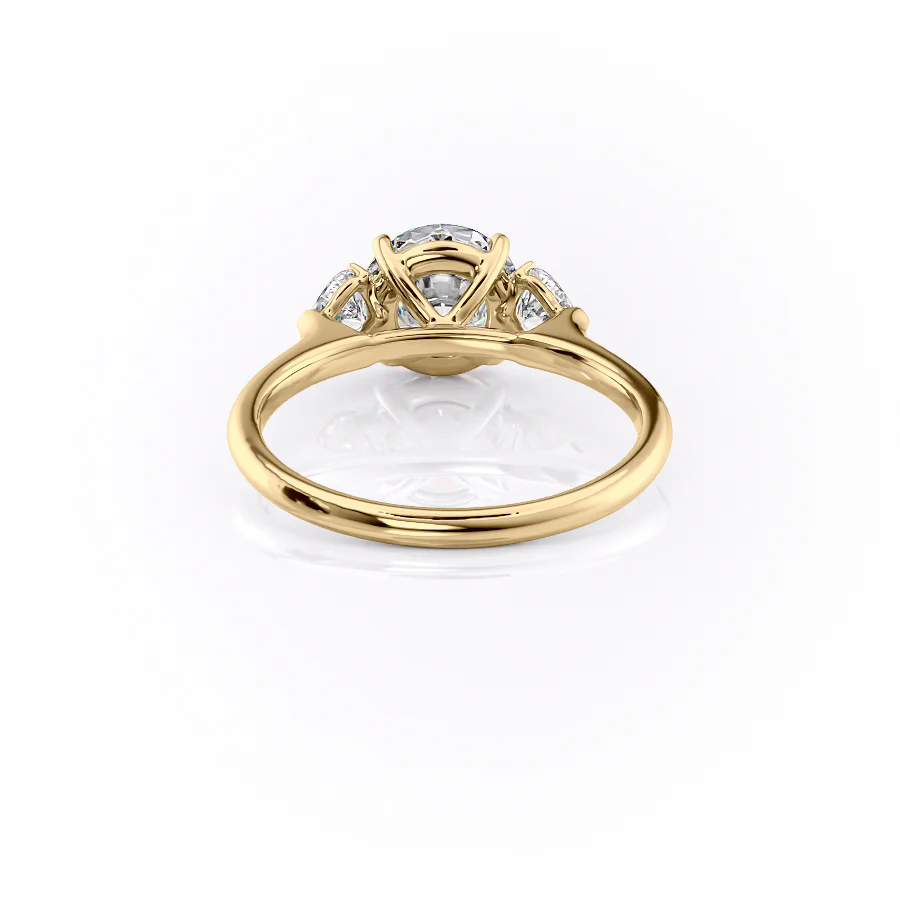 The Hearts Liv Set With A 2 Carat Round Lab Diamond