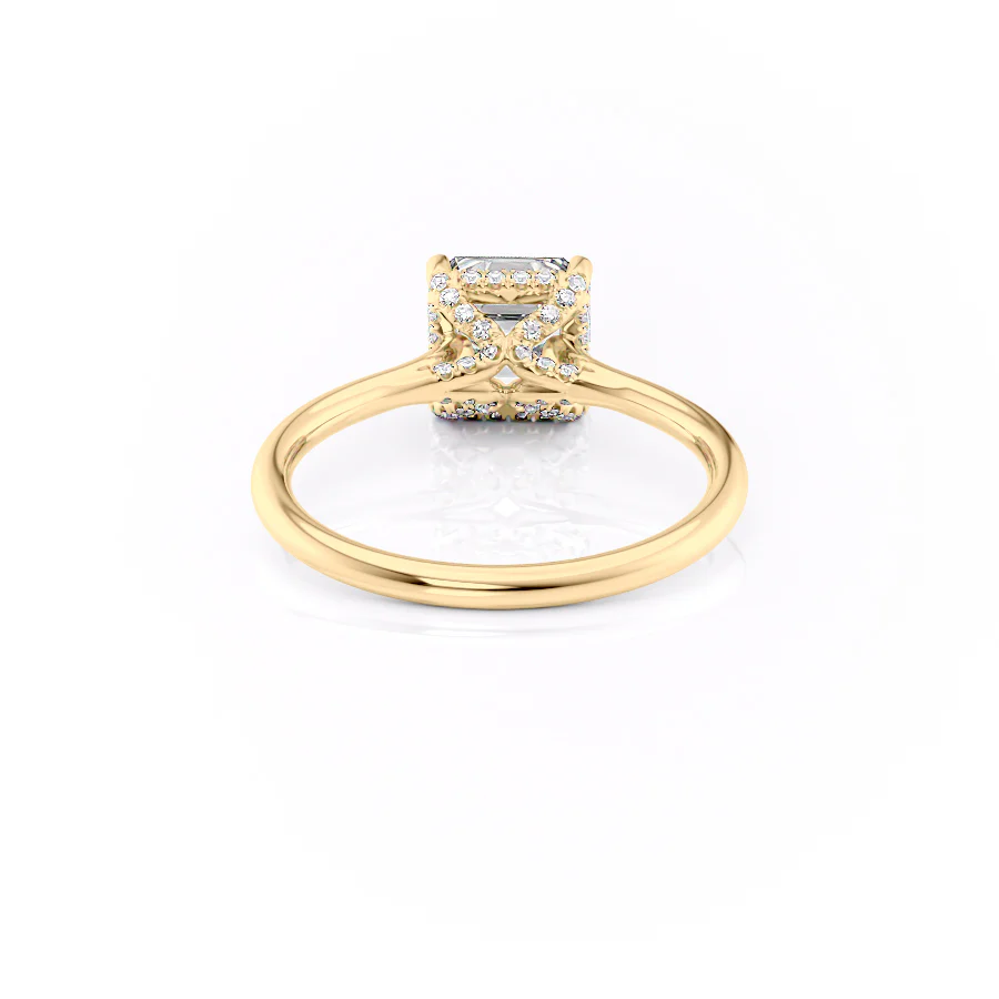 The Ellie Set With A 2 Carat Asscher Lab Diamond