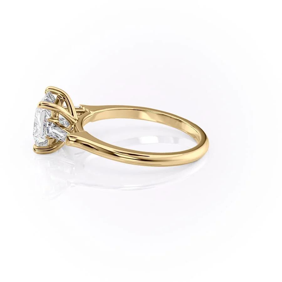 The Liv Set With A 2 Carat Princess Lab Diamond