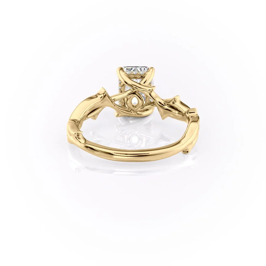 The Pave Twig Set With A 2 Carat Radiant Lab Diamond