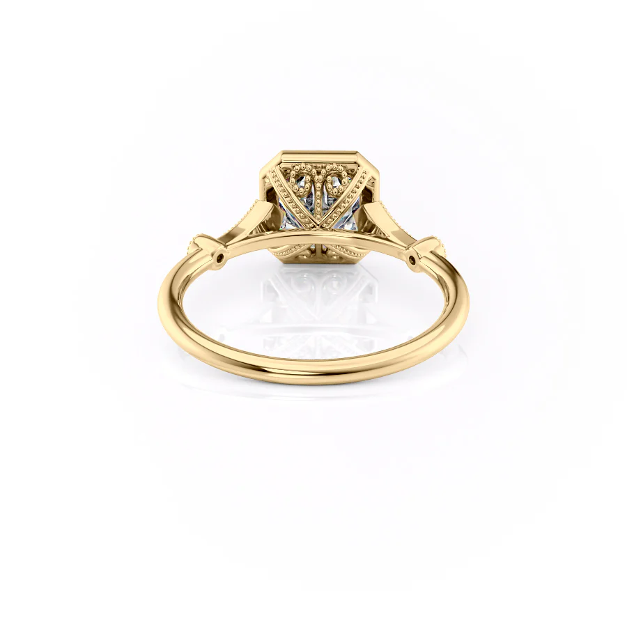 The Bezel Amber Set With A 2 Carat Asscher Lab Diamond