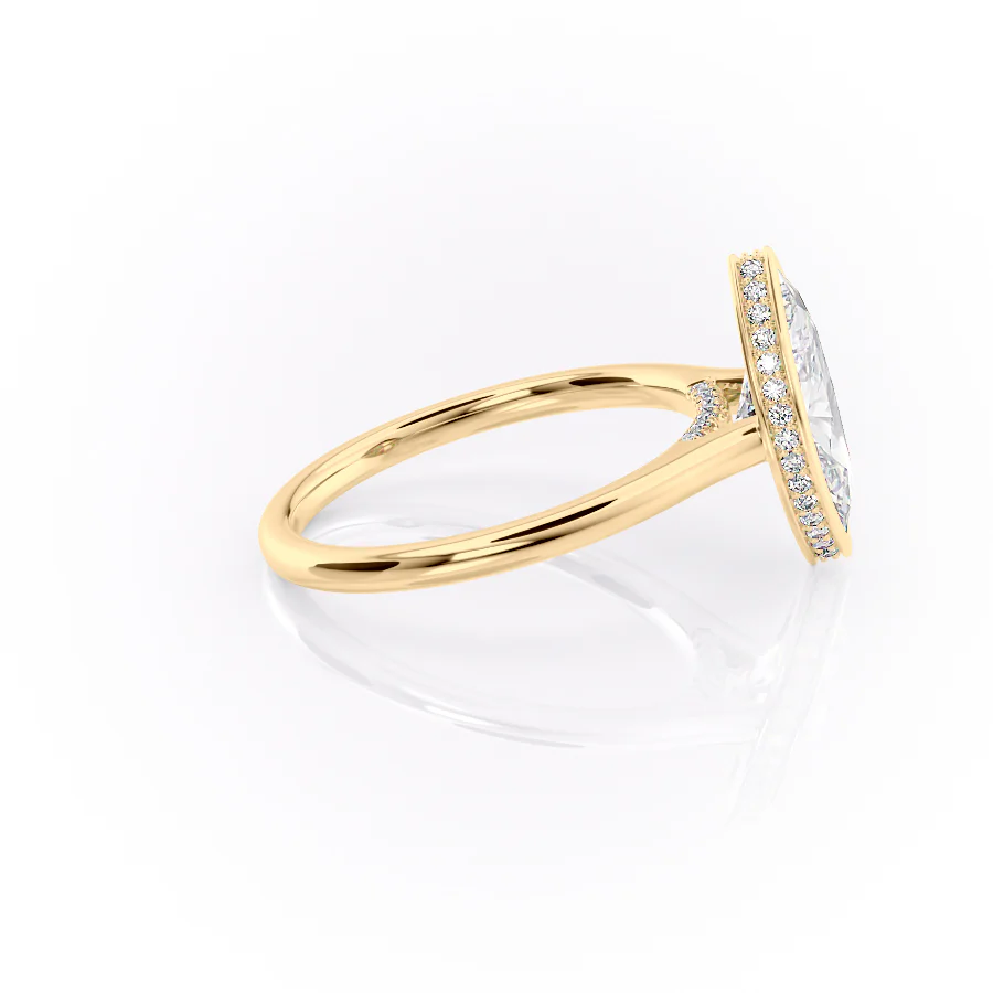 The Charlotte Set With A 2 Carat Marquise Lab Diamond