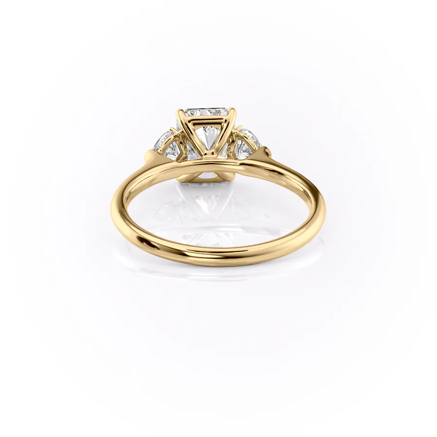 The Hearts Liv Set With A 2 Carat Radiant Lab Diamond
