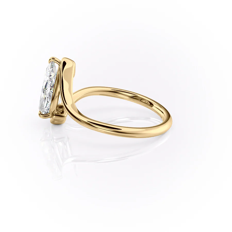 The Skyler Set With A 2 Carat Pear Lab Diamond
