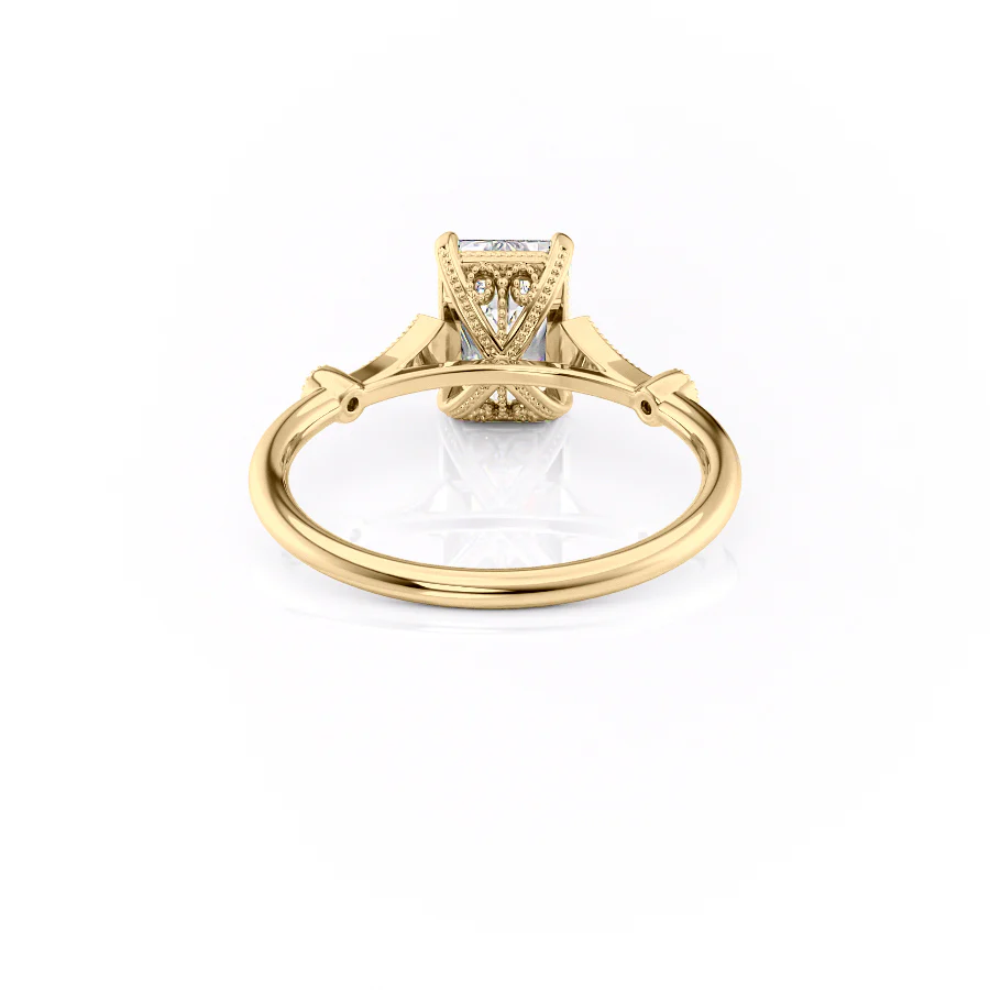 The Amber Set With A 2 Carat Emerald Lab Diamond