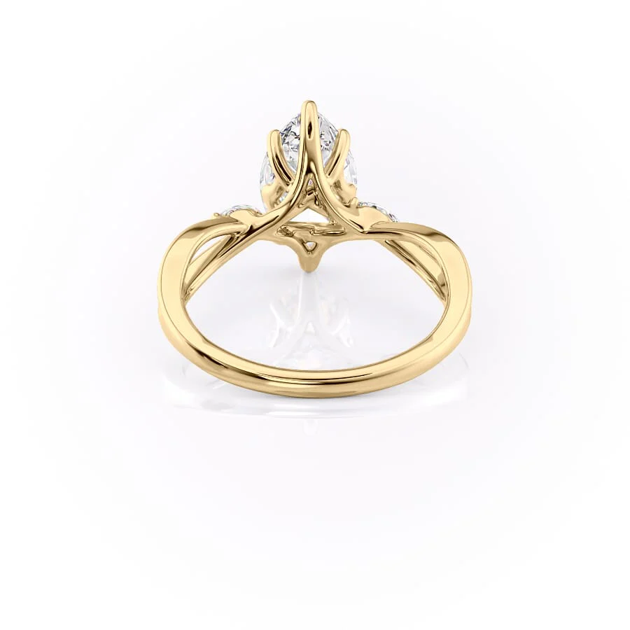 The Kelsey Set With A 2 Carat Marquise Lab Diamond