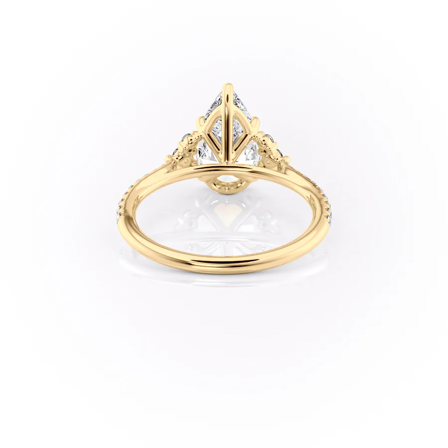 The Pave Victoria Set With A 2 Carat Pear Lab Diamond