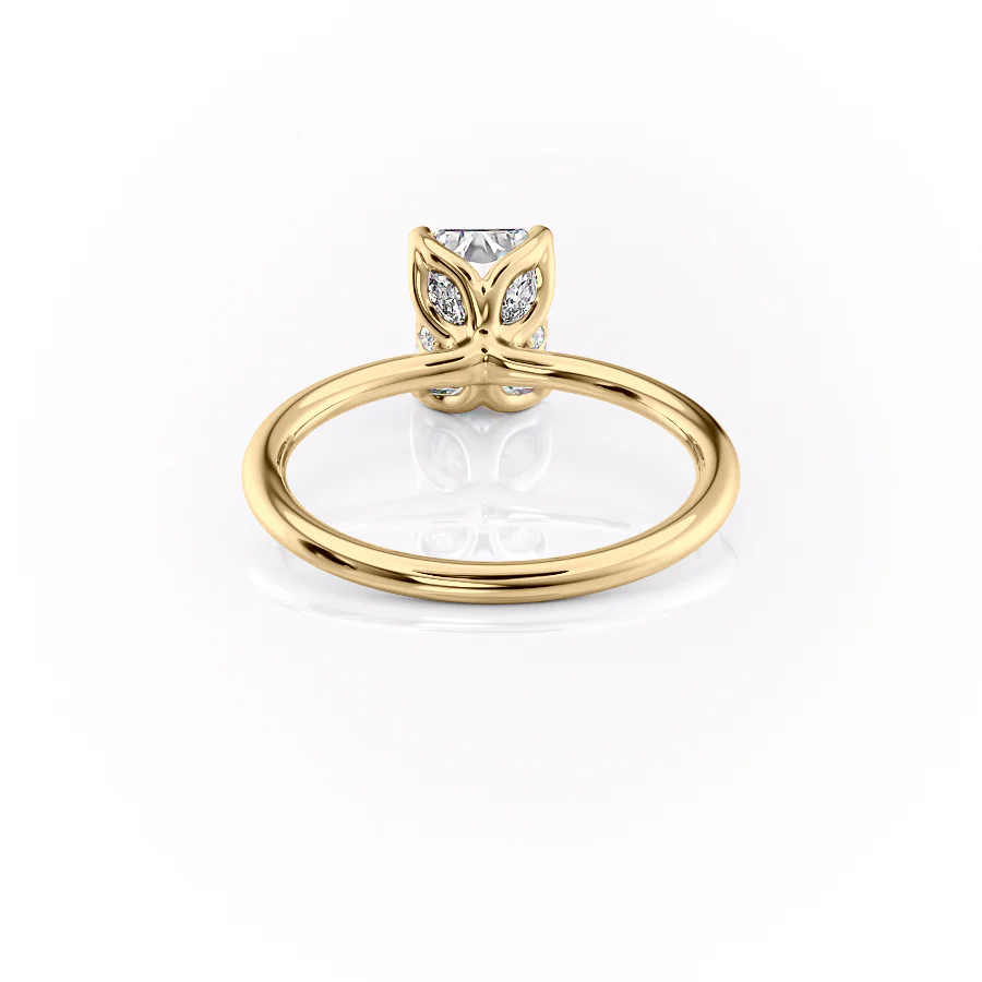 The Lisa Set With A 2 Carat Radiant Lab Diamond