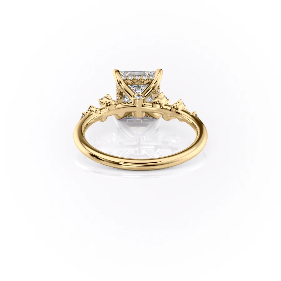 The Mia Set With A 2 Carat Princess Lab Diamond