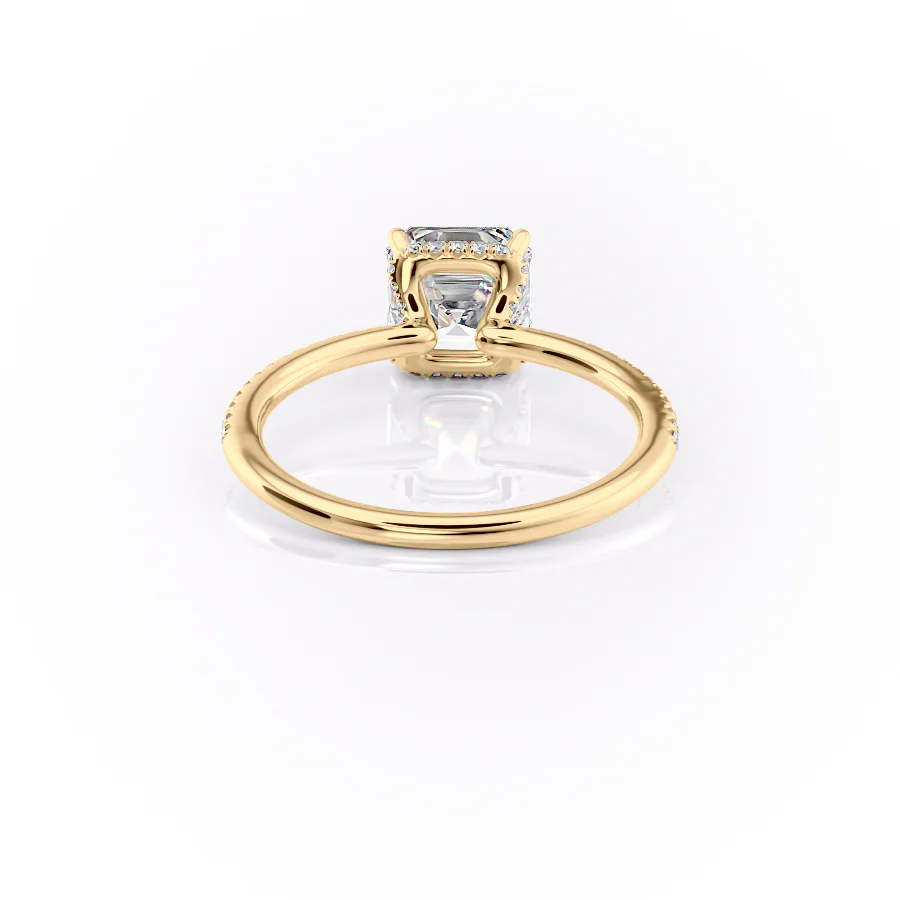 The Pave Margot Set With A 2 Carat Asscher Lab Diamond