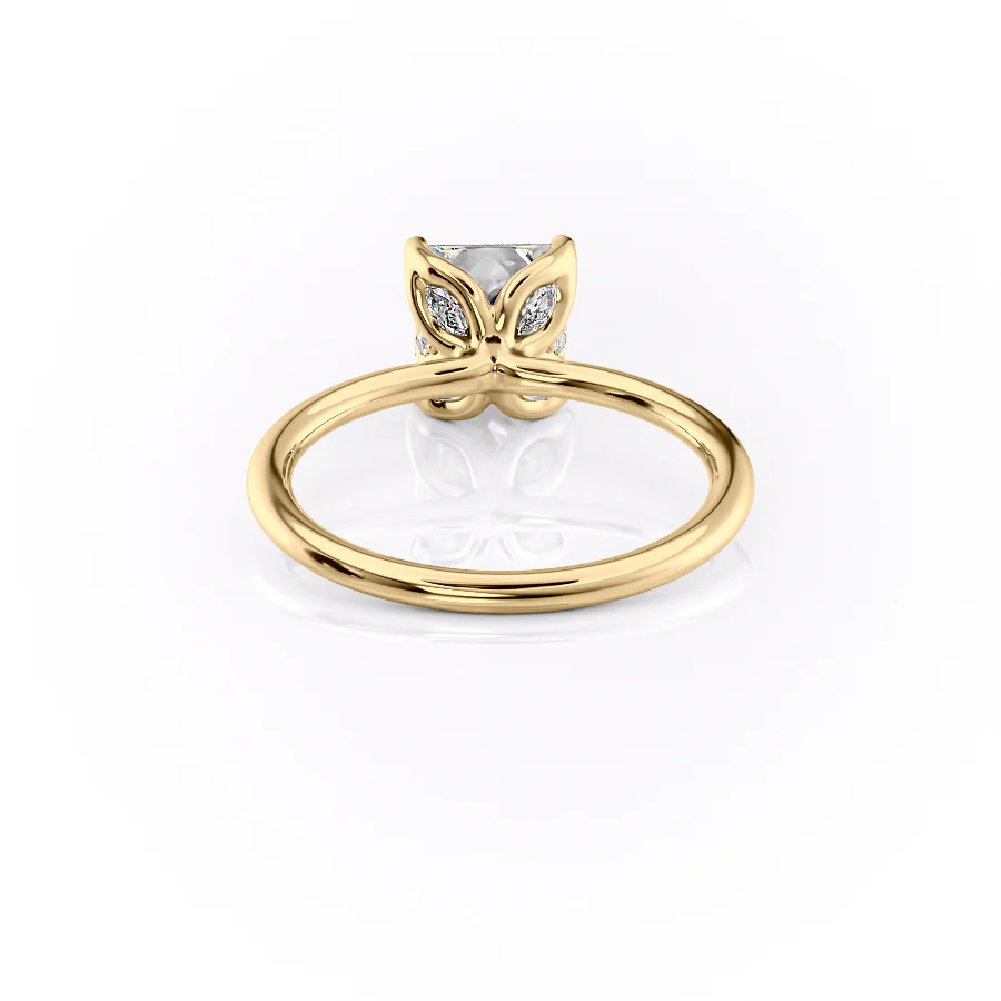 The Lisa Set With A 2 Carat Princess Lab Diamond