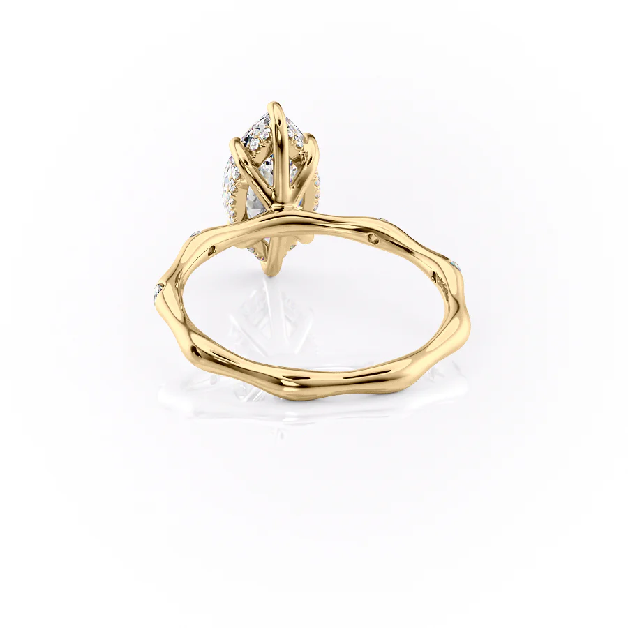 The Samantha Set With A 2 Carat Marquise Lab Diamond