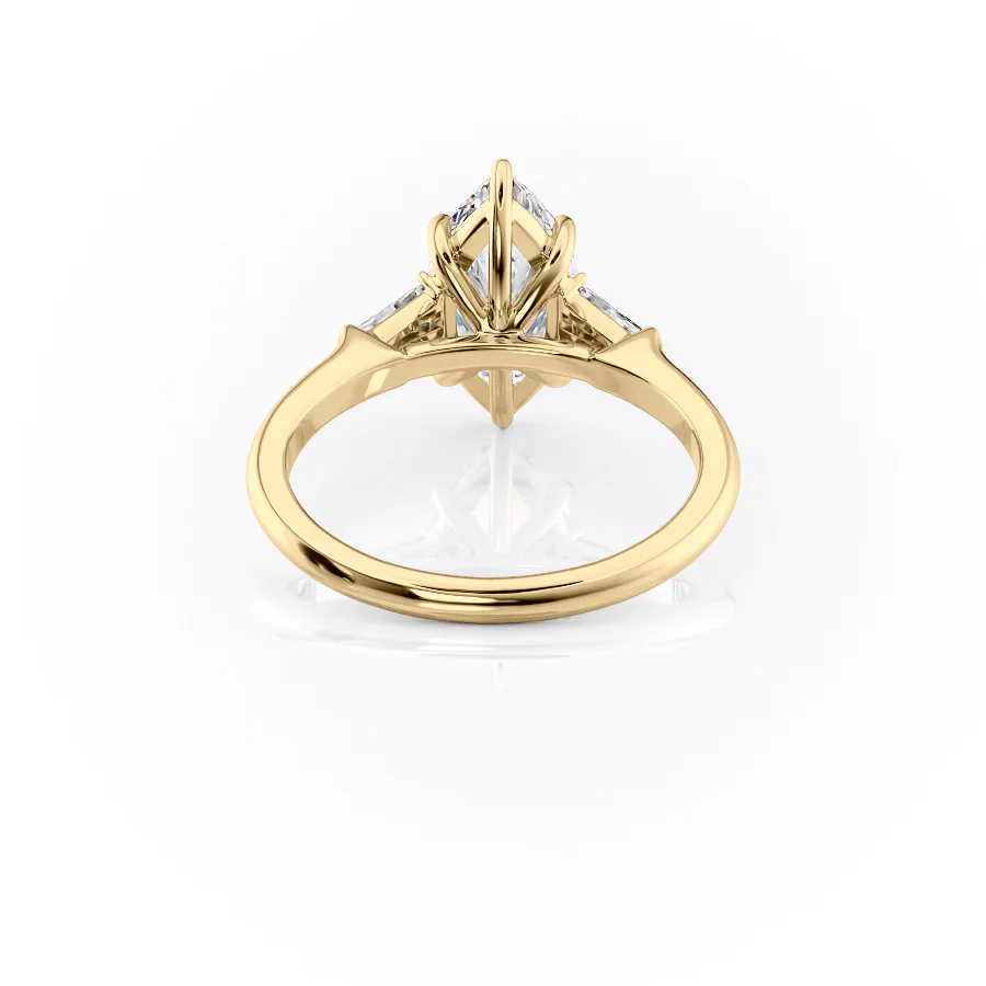 The Liv Set With A 2 Carat Marquise Lab Diamond