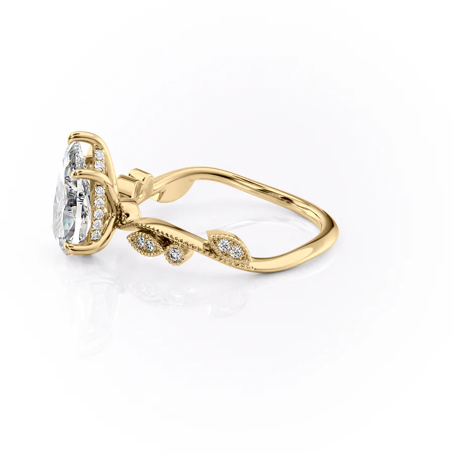 The Robin Set With A 2 Carat Pear Lab Diamond