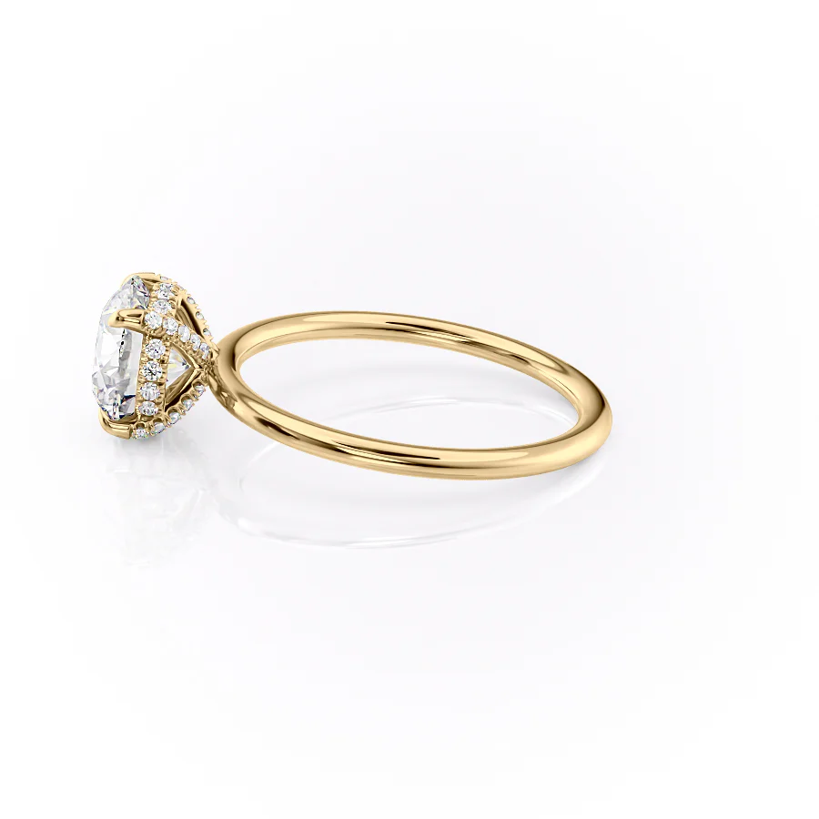 The Crown Kamellie Set With A 2 Carat Round Lab Diamond